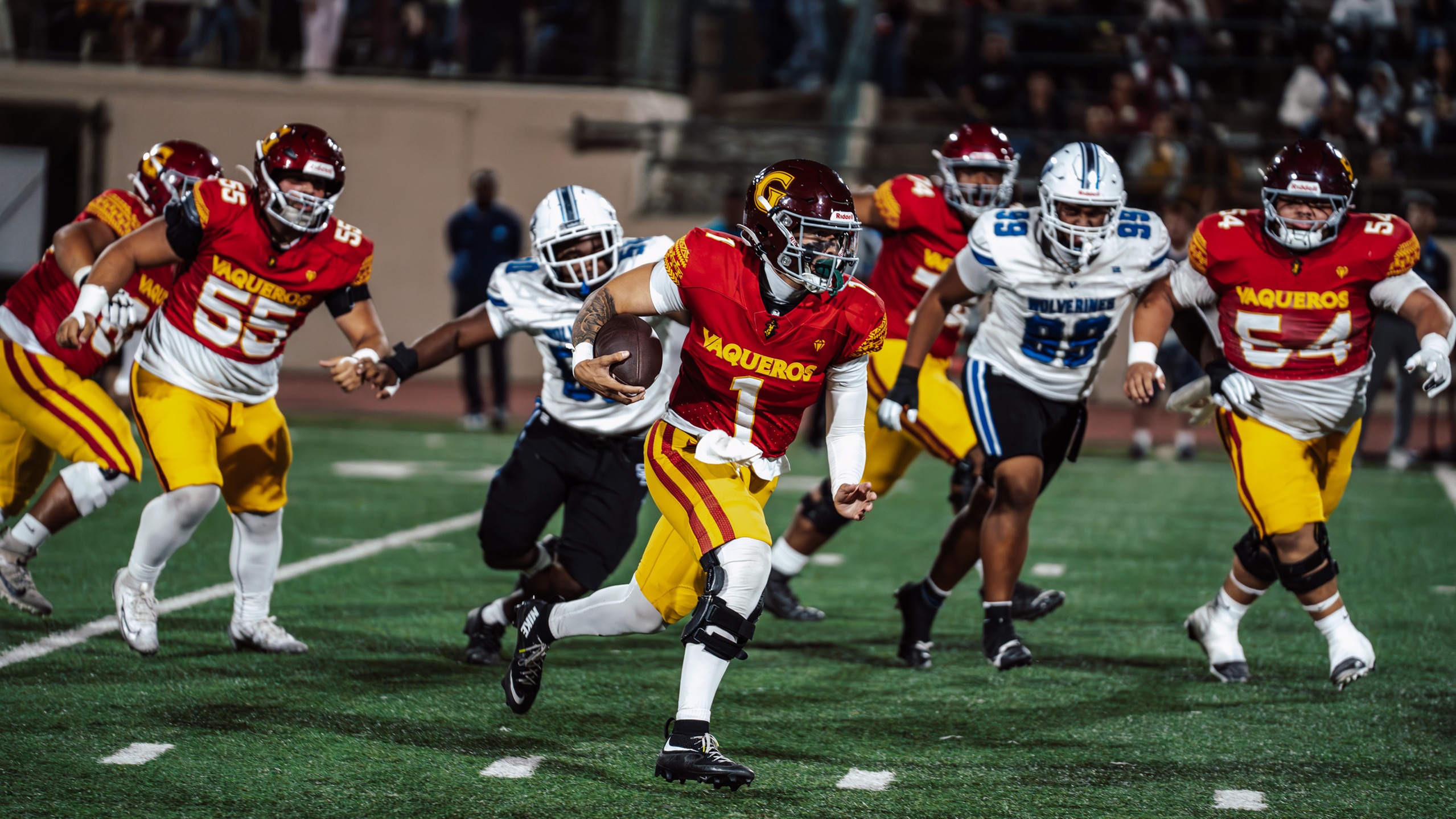 Vaqueros Battle Hard in Home Loss to San Bernardino Valley, 38-21