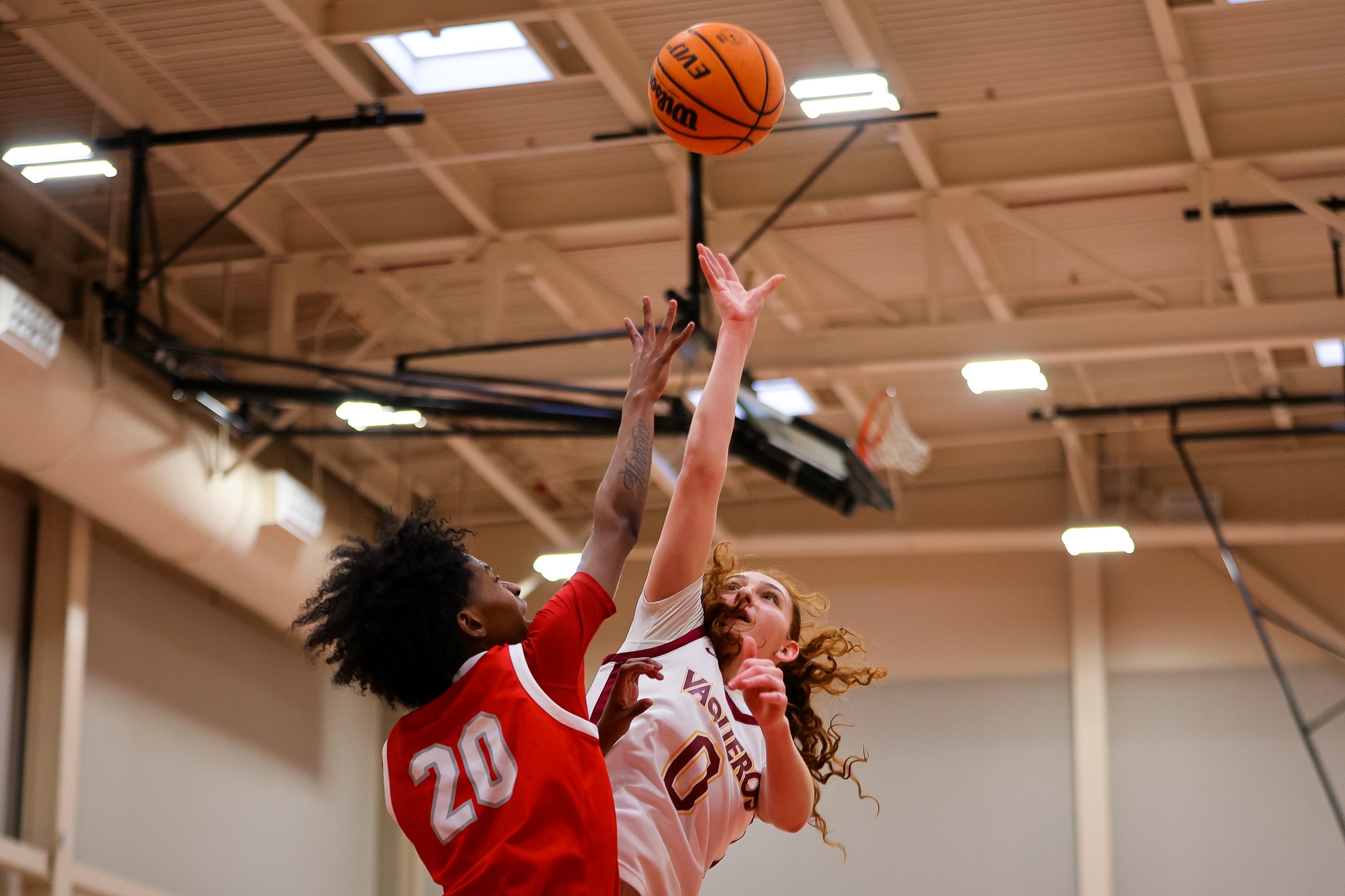 GCC Women's Basketball wins 10th straight game, 72-39 over Antelope Valley College Jan. 25; they are in first place in the WSC South at 5-0 and are 15-3 overall