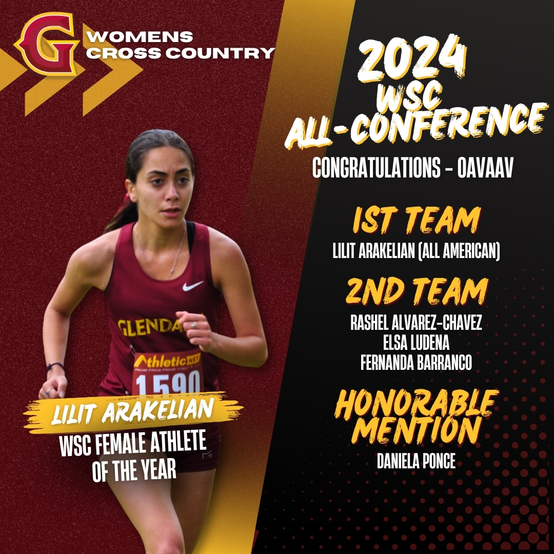 Congratulations to WSC Female Cross Country Female Athlete of the Year and All-American Lilit Arakelian and the GCC All-WSC selections.