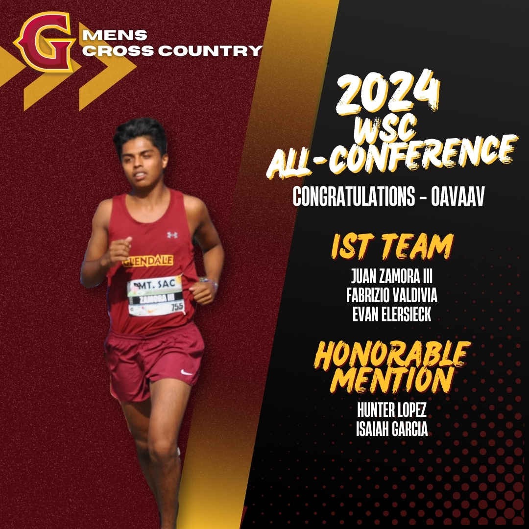 Congratulations to GCC Men's Cross Country All-WSC Selections